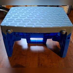 Cosco 11-903-BGR Plastic 300 lbs. Folding Step Stool 8.4 H x 14.0 W in.